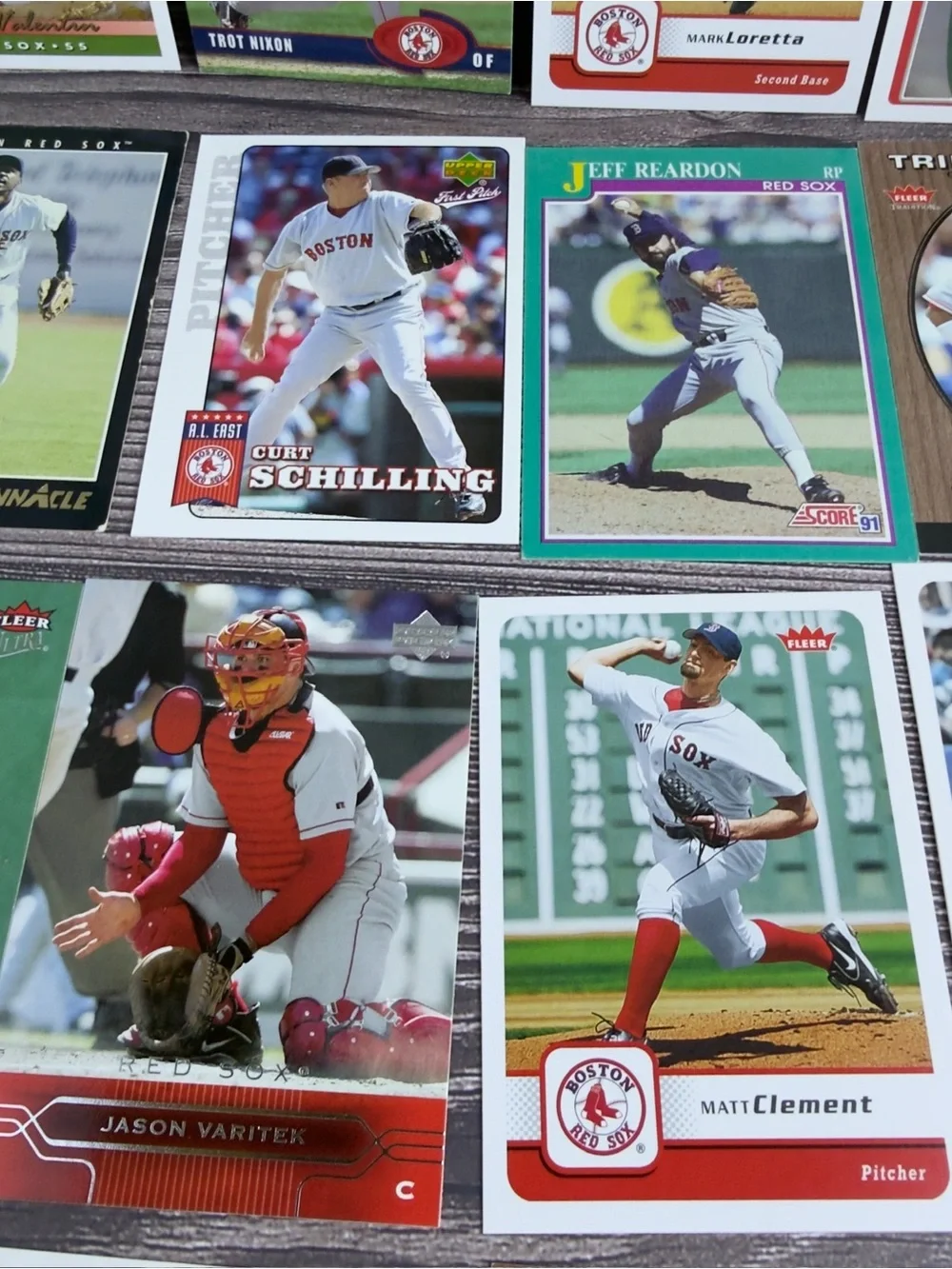 Boston Red Sox Lot 24x Ortiz Ramirez Schilling Varitek +